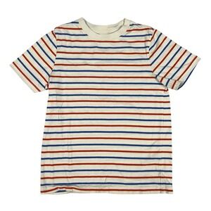 Hanna Andersson Shirt Size 130 US 8 Boys Short Sleeve Red, White, & Blue Stripe